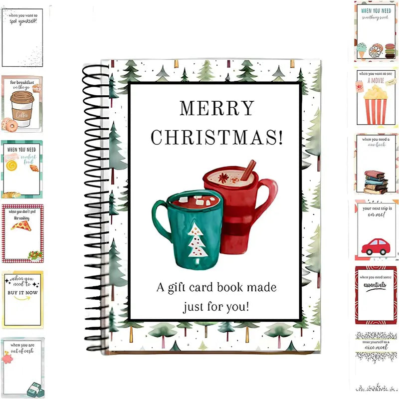 DIY Christmas Gift Card Holder Book 5x7 Inch