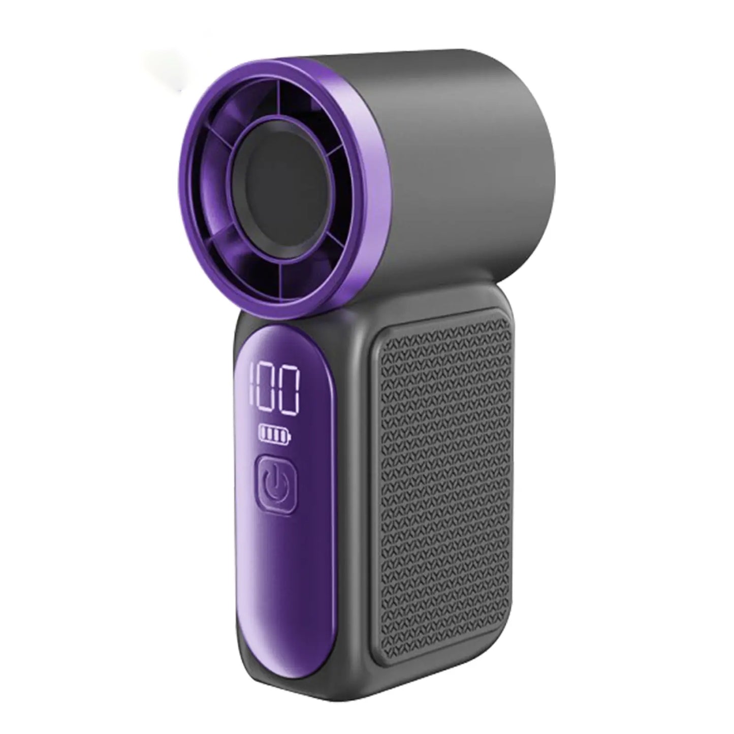Mini Handheld Turbo Fan with LED Display – 100-Speed Portable Pocket Cooling Fan for Women, USB Rechargeable Travel & Makeup Essential