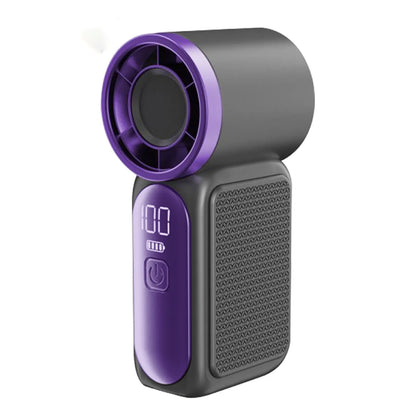 Mini Handheld Turbo Fan with LED Display – 100-Speed Portable Pocket Cooling Fan for Women, USB Rechargeable Travel & Makeup Essential
