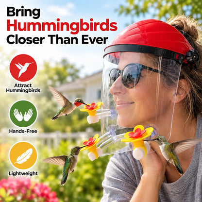 Wearable Hummingbird Feeder Hat – Adjustable Close-Up Bird Watching Experience
