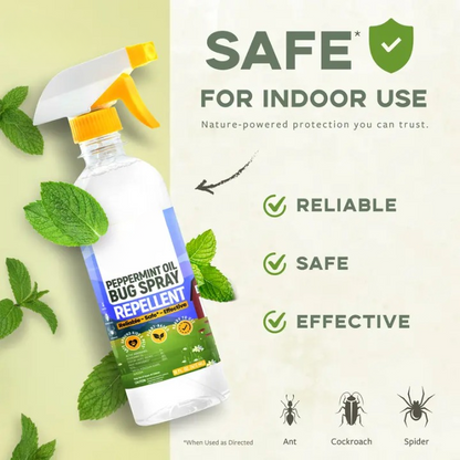 🍃Peppermint Oil Bug Spray – Indoor & Outdoor Pest Control for Ants. Spiders & Roaches