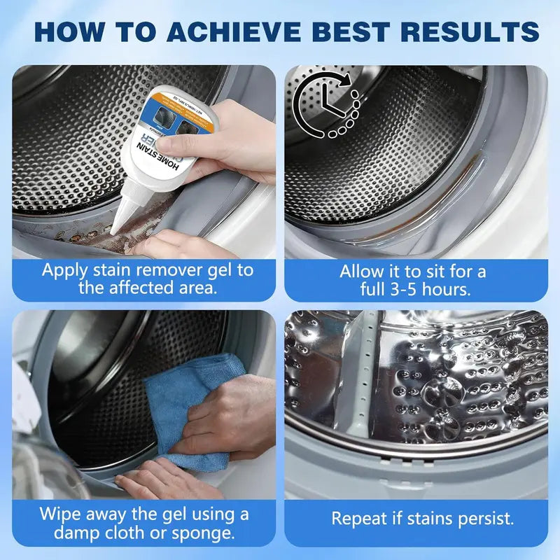 🧼 Miracle Mold Remover Gel + Scrub Brush | Powerful Mold & Mildew Cleaner for Bathroom, Tile & Washer Seals