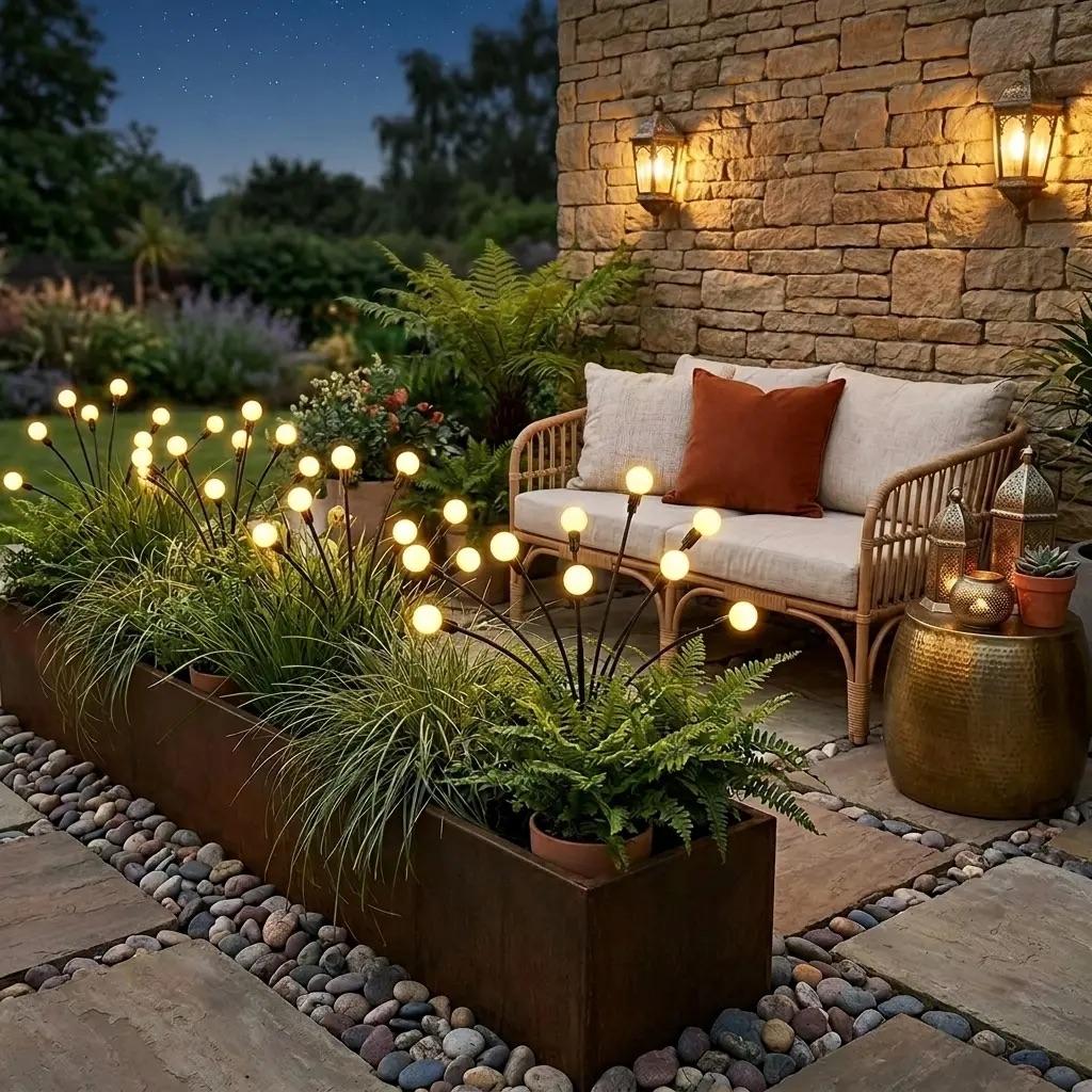 Solar Firefly Swaying Garden Lights – Waterproof Outdoor Landscape Decor