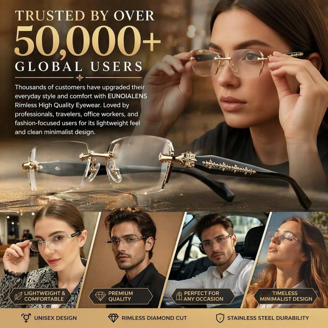 Everyday rimless eyewear style