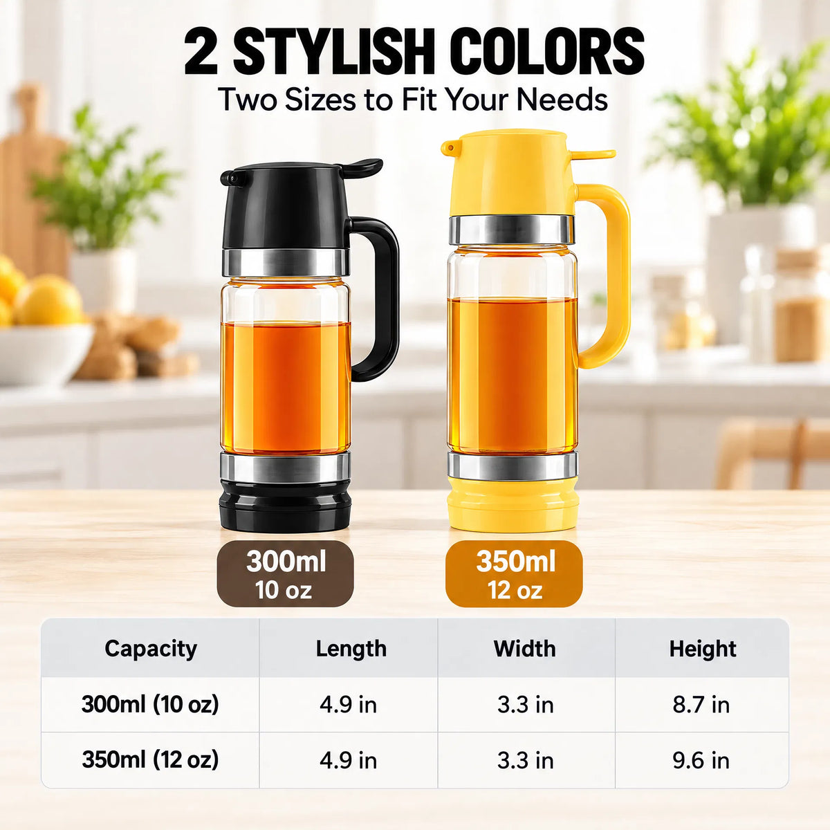 🎁No Drip Glass Honey & Syrup Dispenser