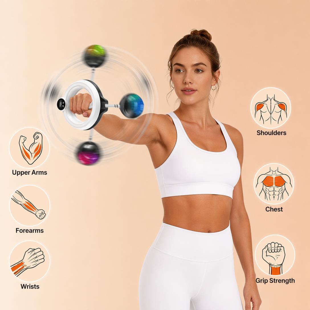 360° Smart Arm Sculpting Trainer with LED Display – Swan Arm & Upper Body Toning Device
