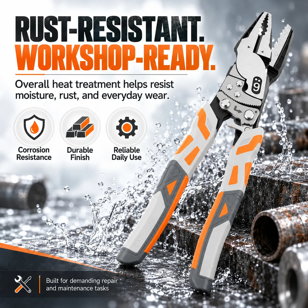 🎁Ratchet Locking Multi-Function Pliers – Effort-Saving Grip & Heavy-Duty Design