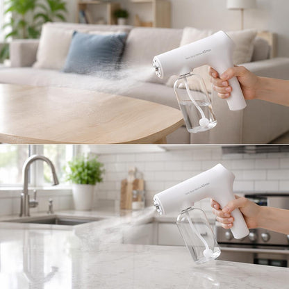 Portable Nano Mist Sprayer – Rechargeable Fine Mist Spray Gun with 380ml Large Capacity & USB-C Charging