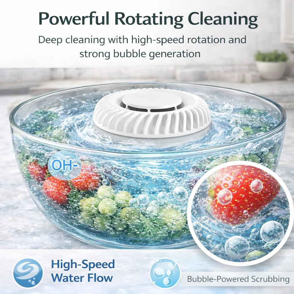 🥬 Fruit & Vegetable Washer – Removes Pesticides & Bacteria. No Chemicals Needed