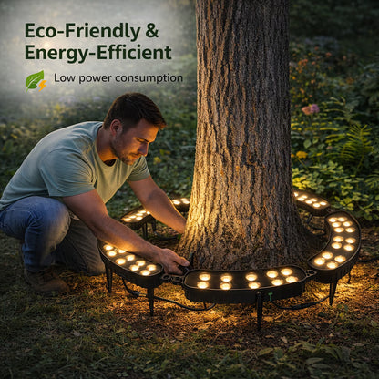 🌳 LED Ring Tree Light (Single Piece) | Outdoor Waterproof 360° Landscape Spotlight for Trees, Gardens & Pathways