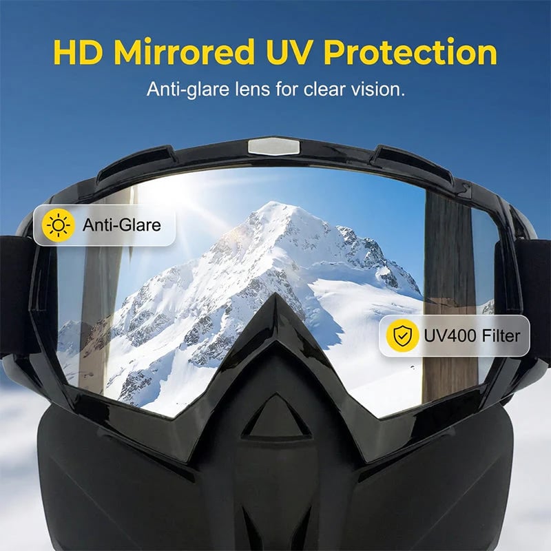 🔍 Anti-Fog Full-Face Goggle – High-Definition Lenses for Snow Sports