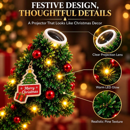 ❤️HD USB Christmas Tree Projector Light
