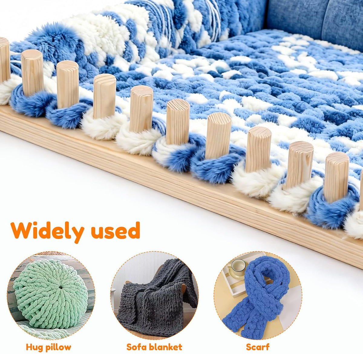 ❤️Portable Wooden Loom for Chunky Yarn