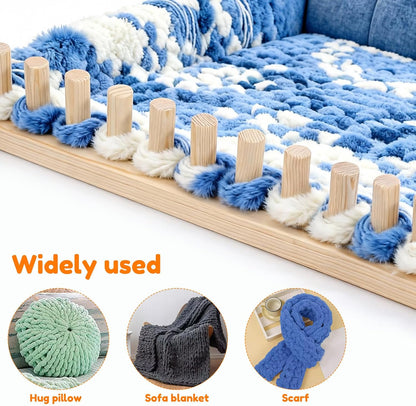 ❤️Portable Wooden Loom for Chunky Yarn