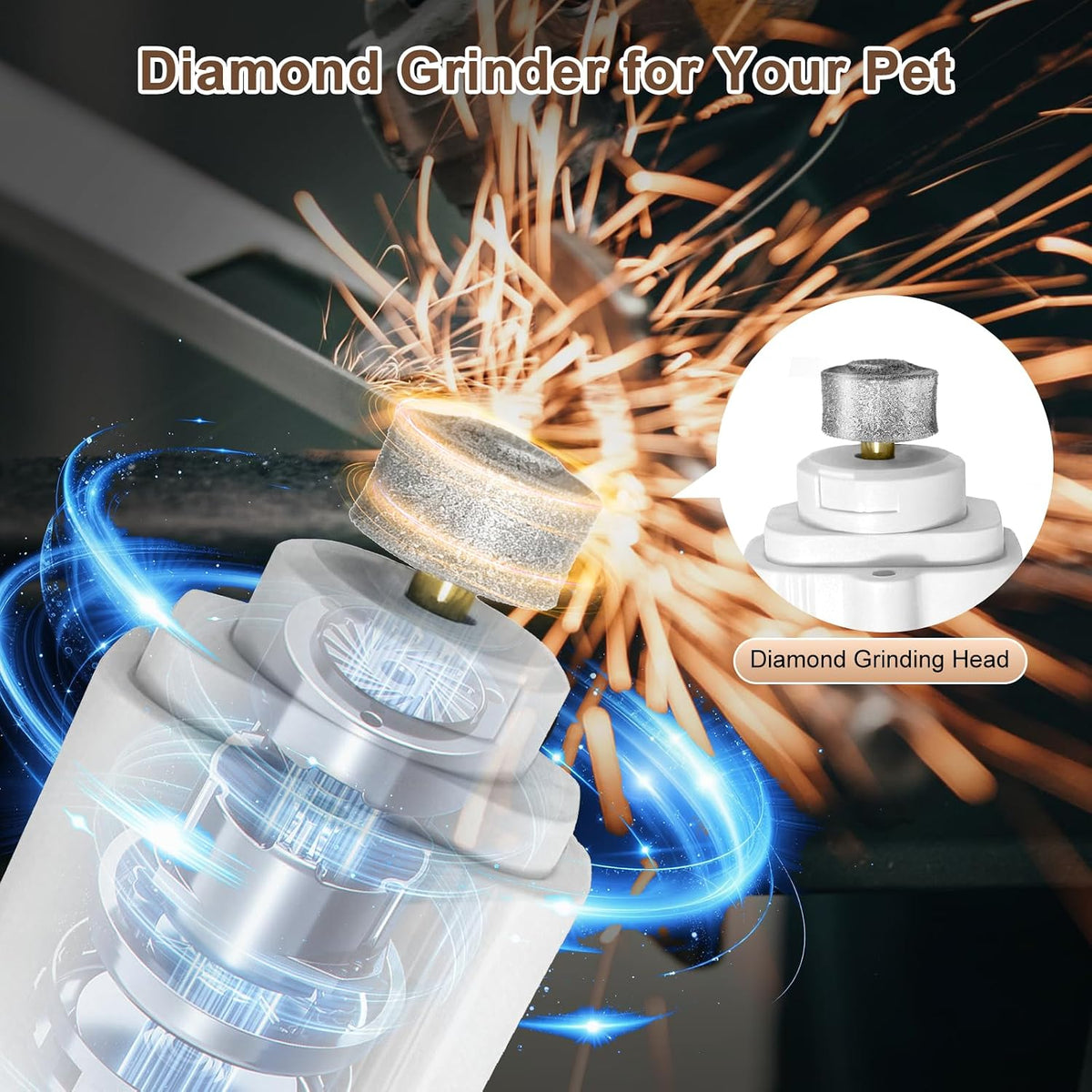❤️2-in-1 LED Pet Nail Clipper & Grinder – Rechargeable Safety Trimmer
