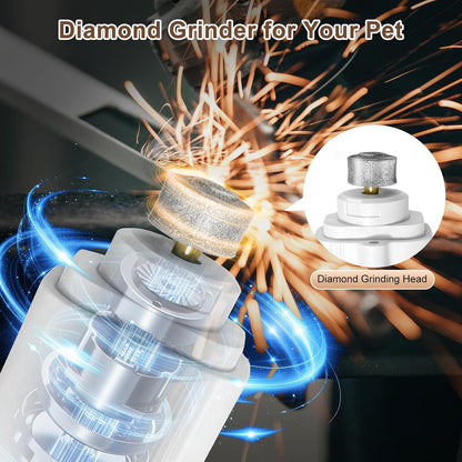 ❤️2-in-1 LED Pet Nail Clipper & Grinder – Rechargeable Safety Trimmer