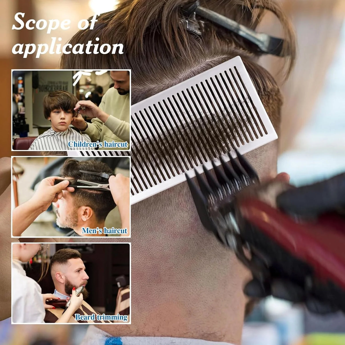 Unisex 4-Piece Hair Cutting Guide &amp; Trimming Kit