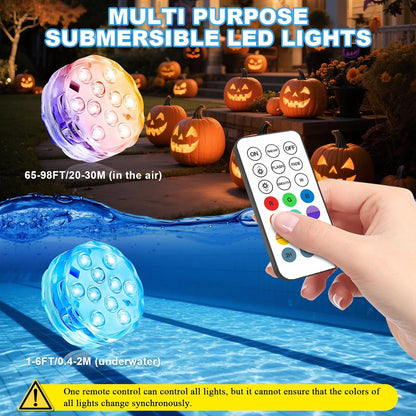 Pool Lights with Remote, 10 Color Changing Pool Lights