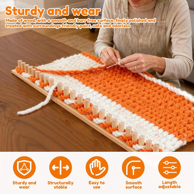 ❤️Portable Wooden Loom for Chunky Yarn