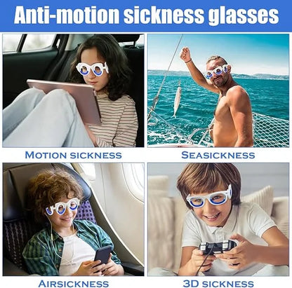 🎁Motion Sickness Glasses With Liquid Horizon Rings For Travel