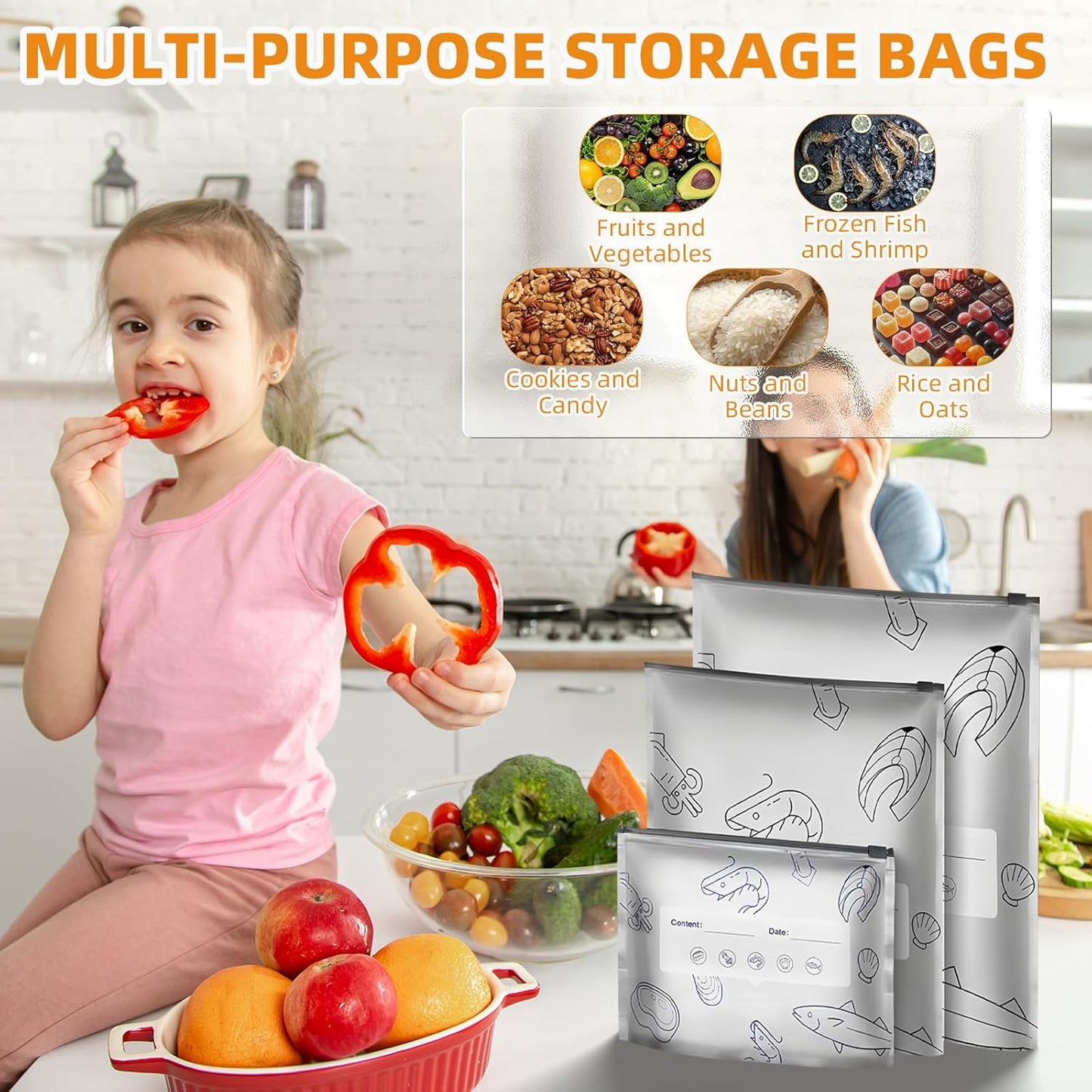Reusable Aluminum Foil Sealable Storage Bags