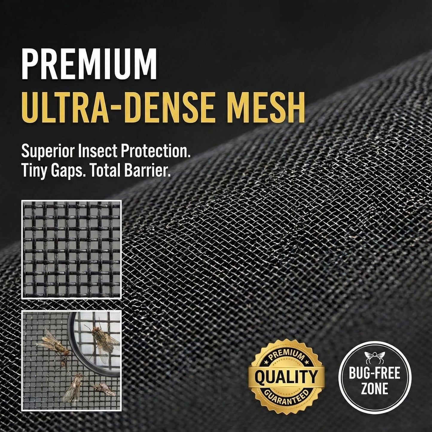 Premium Magnetic Screen Door, Heavy-Duty Reinforced Mesh