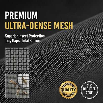 Premium Magnetic Screen Door, Heavy-Duty Reinforced Mesh