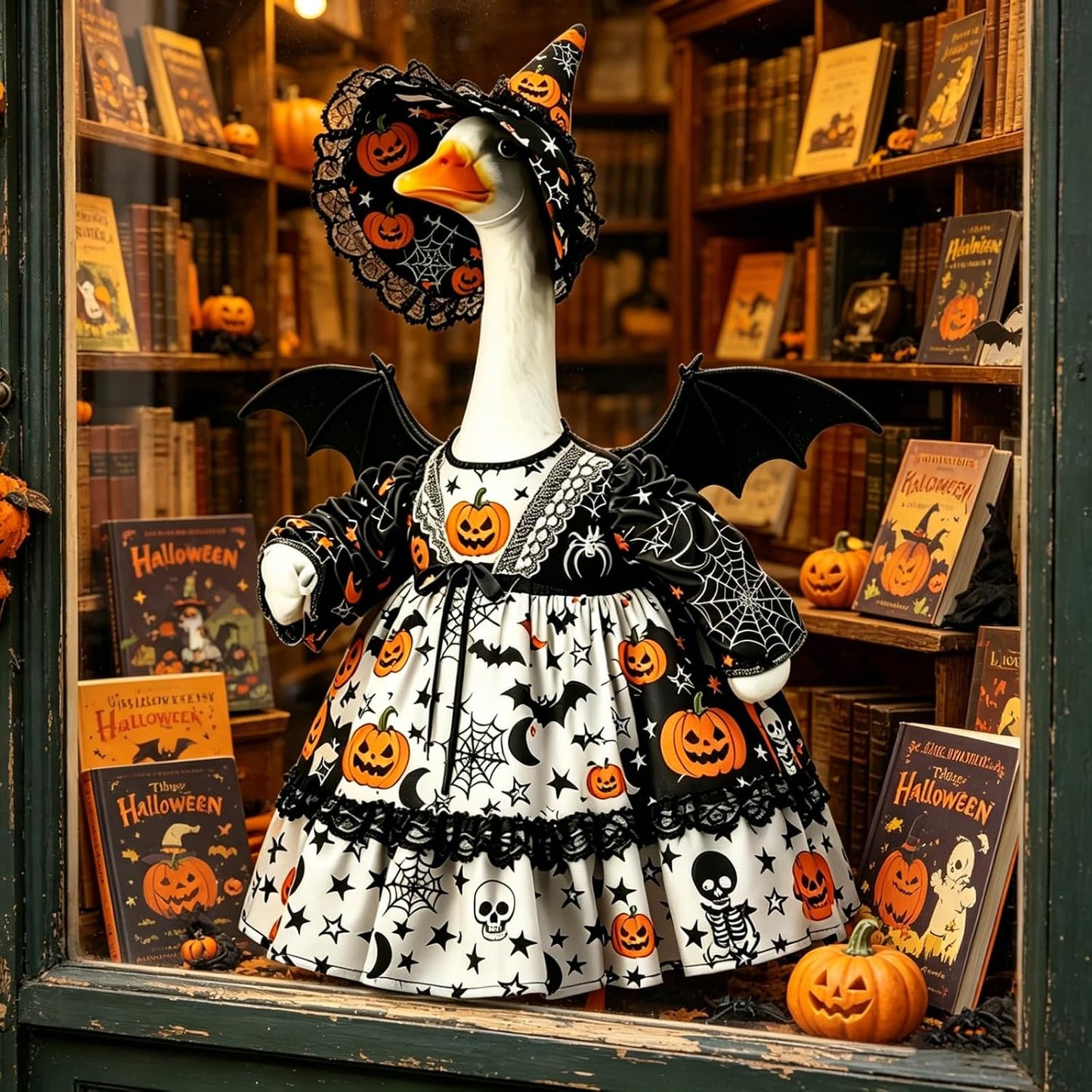 🎃 Pumpkin Wizard Porch Goose Outfit