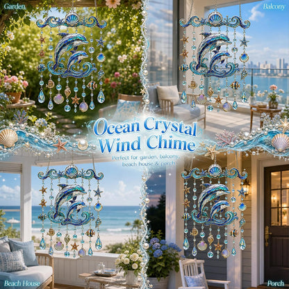 Ocean-Themed Crystal Wind Chime