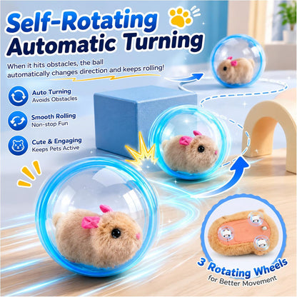 2026 New Self-Rolling Interactive Cat Ball