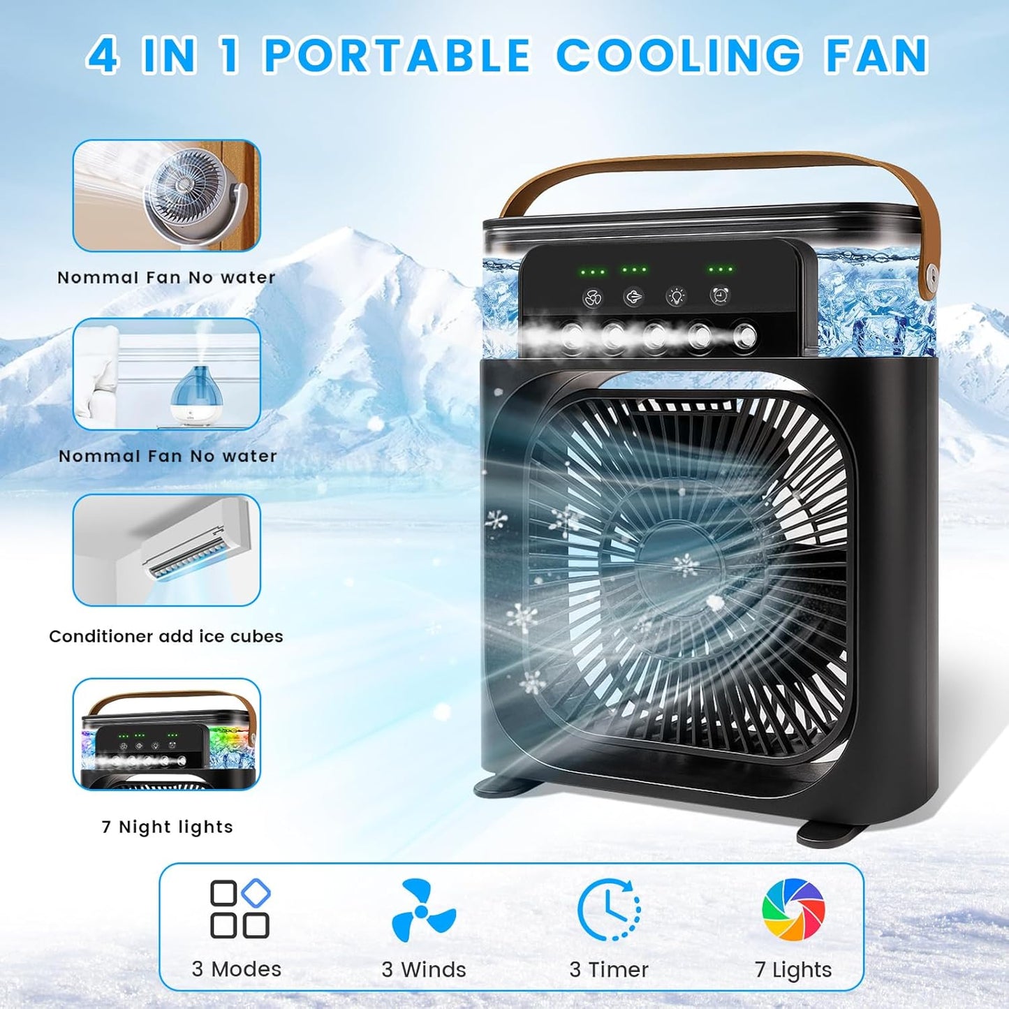 Personal Air Cooler, Portable Air Conditioner Fan