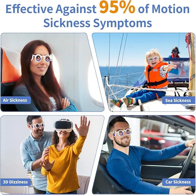 🎁Motion Sickness Glasses With Liquid Horizon Rings For Travel