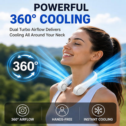 Portable Neck Fan Rechargeable 1200mAh