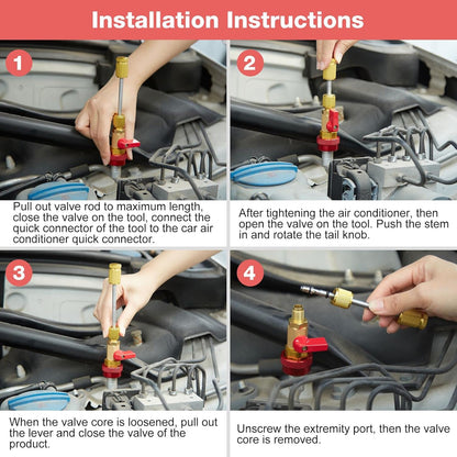 Valve Core Quick Remover Installer Tool Set