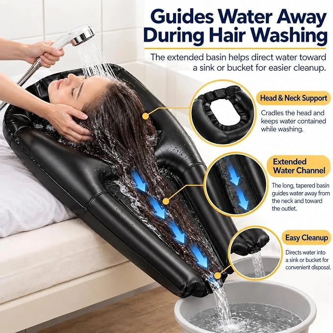 🎁Inflatable Portable Hair Washing Basin With Hand Pump