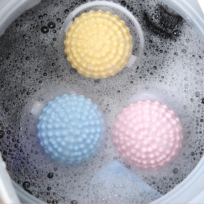 🎁3-Pack Silicone Sticky Ball Pet Hair & Lint Laundry Catcher