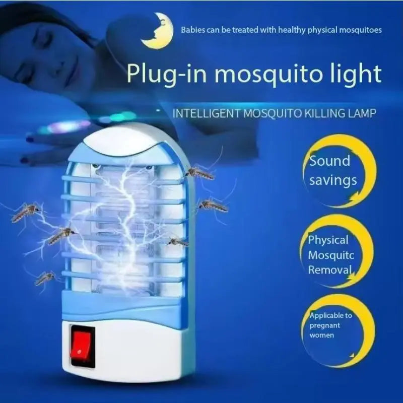 4-Pack Plug-In Indoor Bug Zapper with UV Light – Quiet Electric Mosquito & Flying Insect Killer for Home, Bedroom & Office