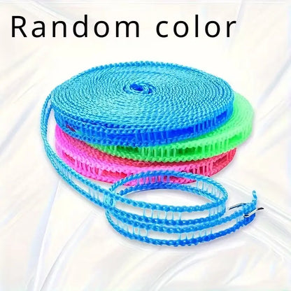 3 Pack Adjustable Windproof Clothesline – 5m (197in) Portable Laundry Drying Rope for Indoor & Outdoor Use