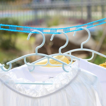 3 Pack Adjustable Windproof Clothesline – 5m (197in) Portable Laundry Drying Rope for Indoor & Outdoor Use