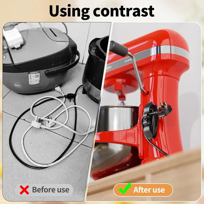 10-Pack Kitchen Appliance Cord Organizer Hooks