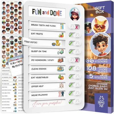 🎁Magnetic Kids Chore Chart With Visual Daily Routine Checklist