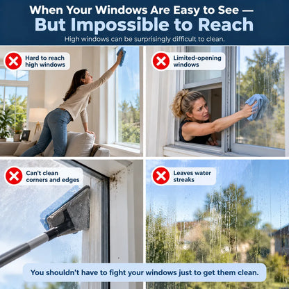 🎁High-Reach Window Cleaning Tool for High-Rise & Hard-to-Reach Windows