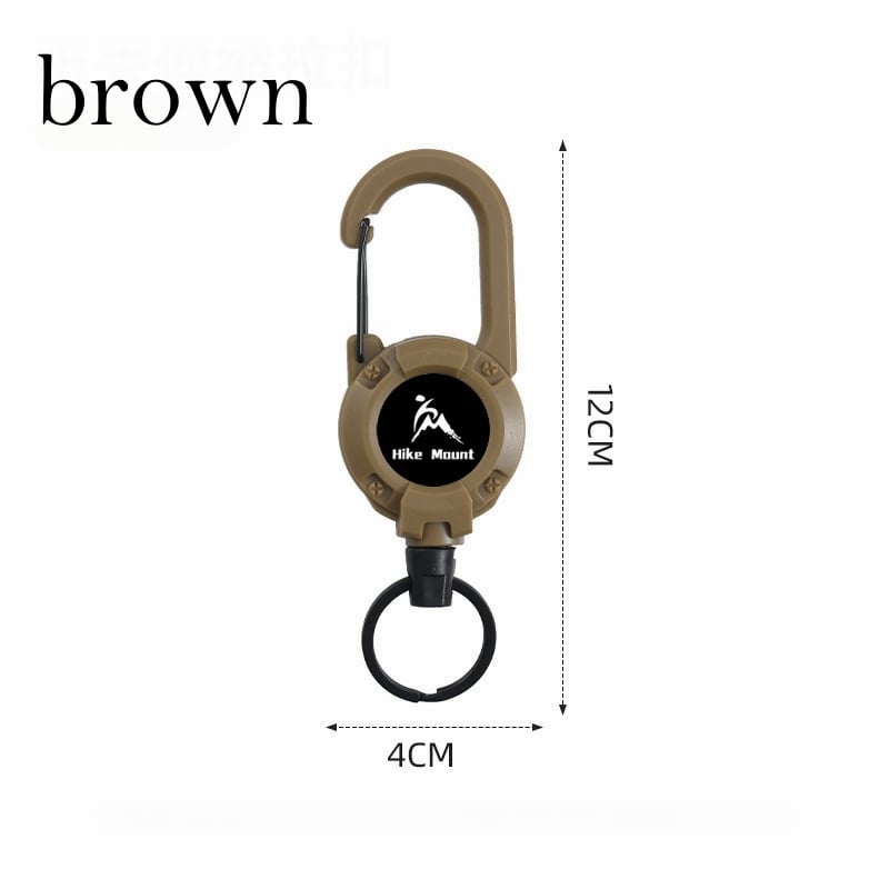 💝Best Gifts For Your Dad - 3 In 1 new multifunctional Retractable Pull Reel Carabiner Keychain