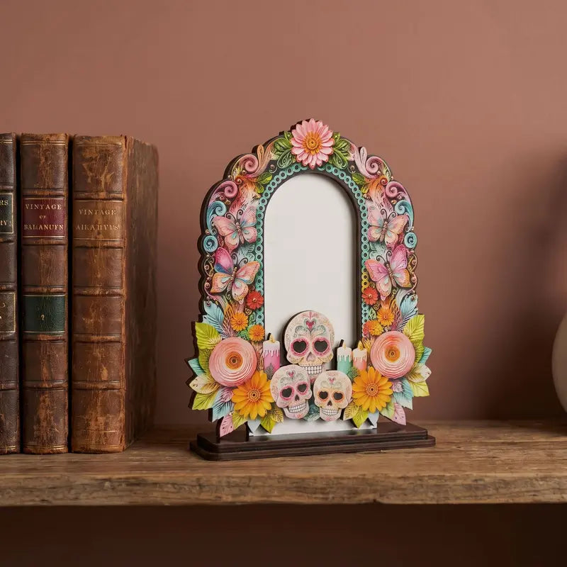 🎁Día de los Muertos Wooden Photo Frame Decor – A Meaningful Tribute To Those We Remember