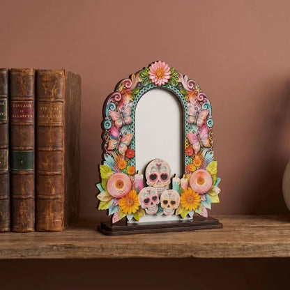 🎁Día de los Muertos Wooden Photo Frame Decor – A Meaningful Tribute To Those We Remember