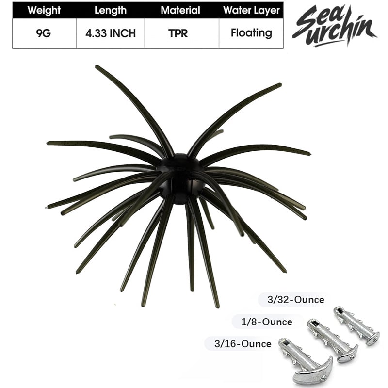 🎁Tentacle Soft Plastic Fishing Lure. Finesse Bass Bait for Drop Shot Wacky Rig. Slow Sinking