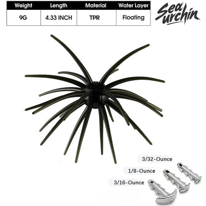 🎁Tentacle Soft Plastic Fishing Lure. Finesse Bass Bait for Drop Shot Wacky Rig. Slow Sinking