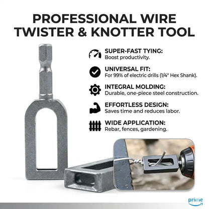 ⚡ Multifunctional Wire Twister / Knotter – High Efficiency Wire Winding Tool
