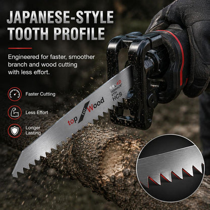 2 PCS Japanese Style Heavy Duty Forged Blade Sawzall Blades