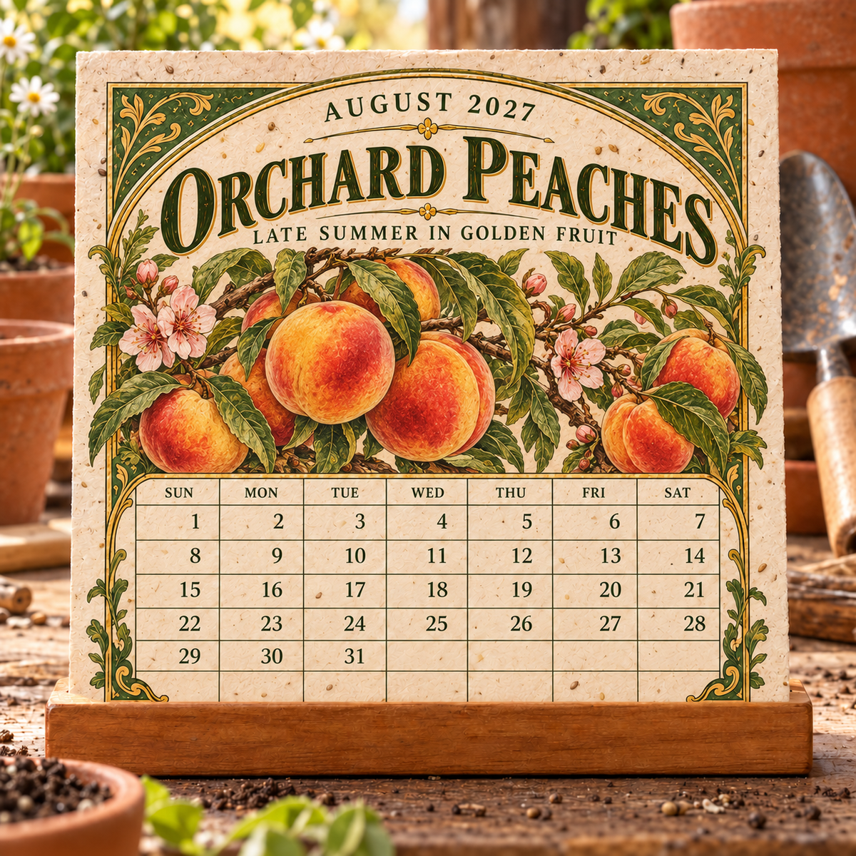 🎉🌻 2027 The Heirloom Garden Plantable Seed Calendar